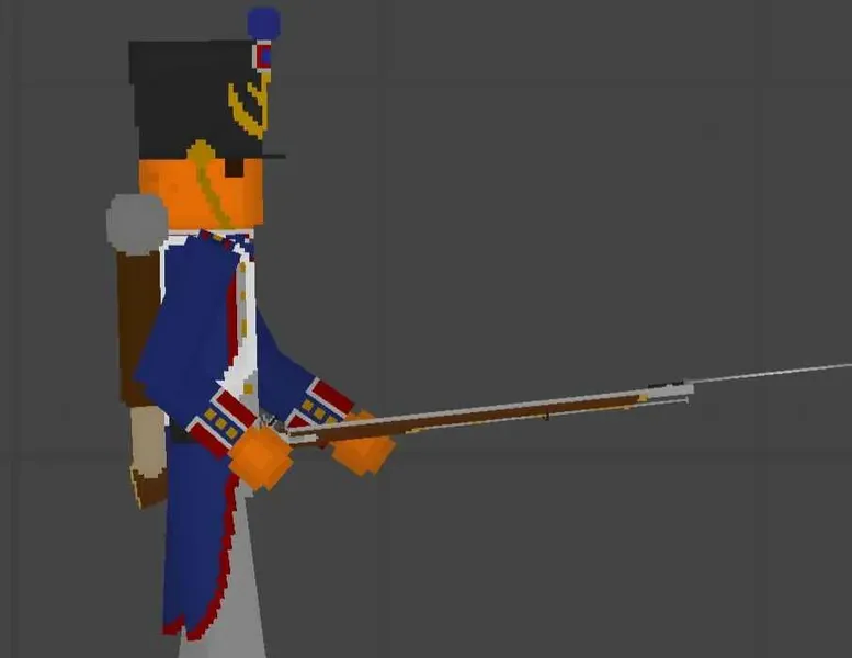 Brown Bess Musket and 1e Infanterie
