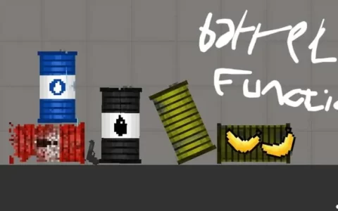 Explosive Barrel, Water Barrel, Oil Barrel