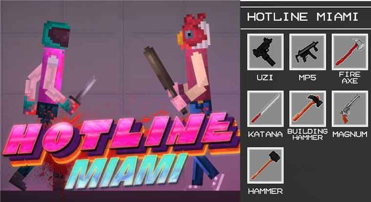Hotline Miami Character And weapon