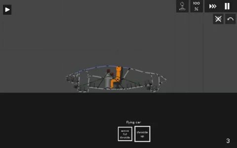 a flying car one with a mini gun