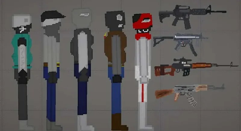 criminals, police and military NPC