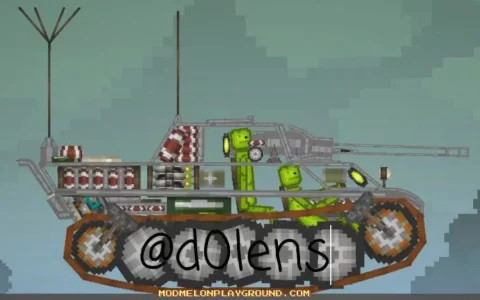 Leopard Tank For Melon Playground (Sandbox)