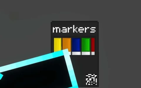 little box full of markers