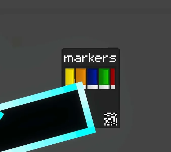 little box full of markers