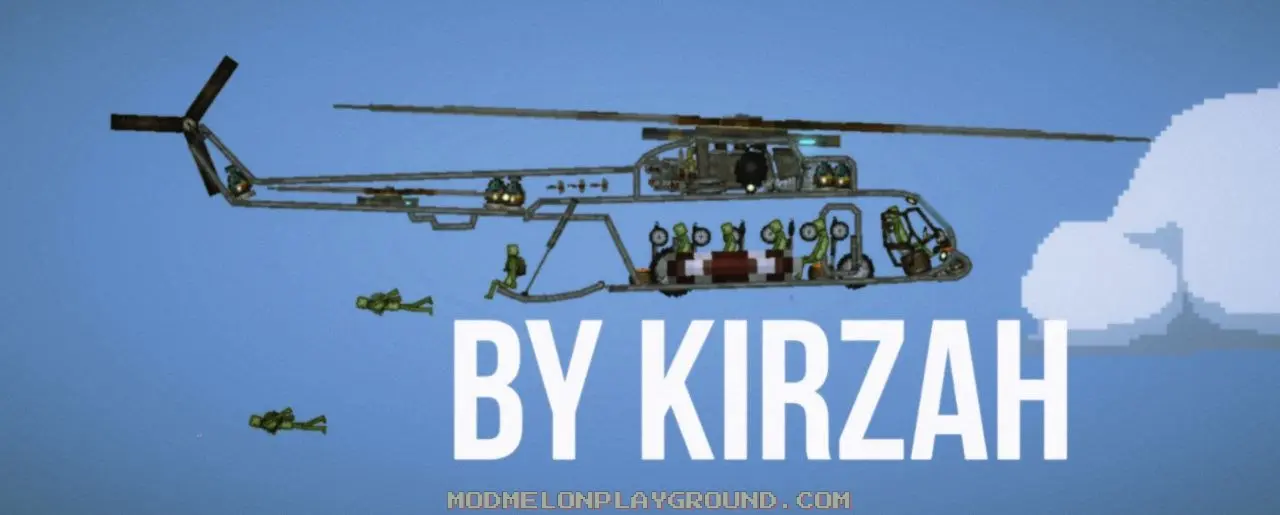 Helicopter With Crew