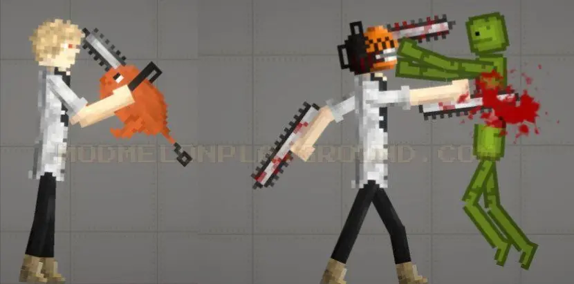 NPC Man Chainsaw For Melon Sandbox Playground