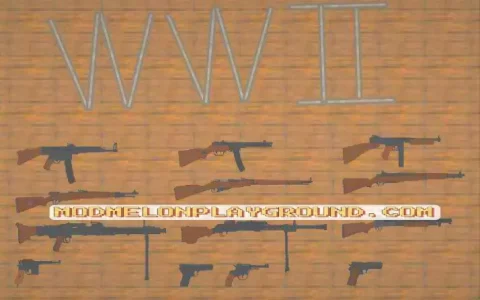 WW2 Weapon Pack Mod For Melon Sandbox Playground