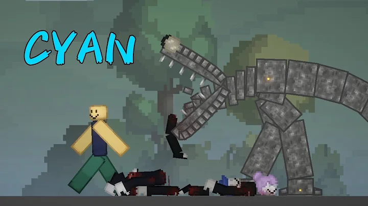 Rainbow friends cyan