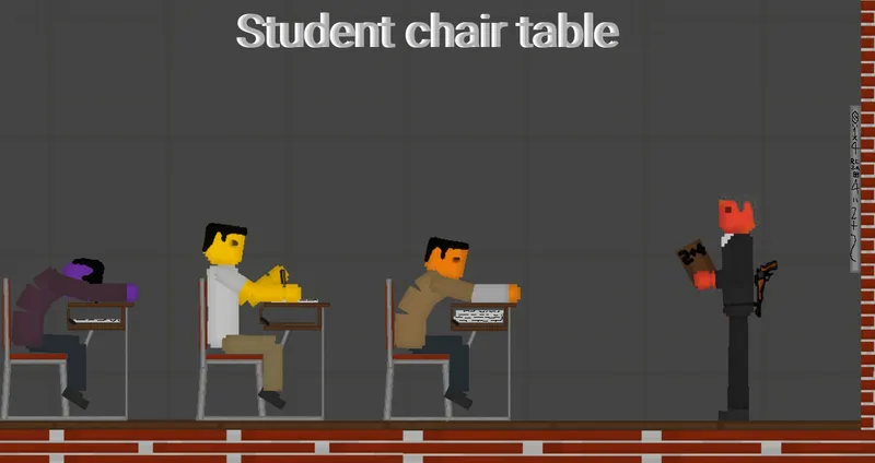 Student chair table